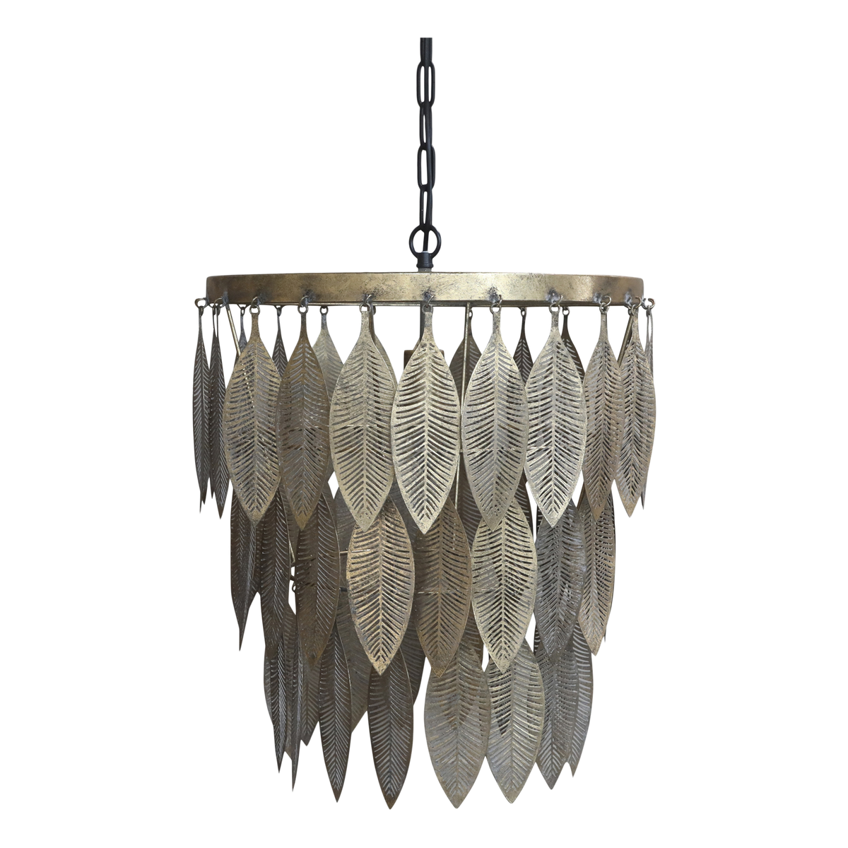 Lampe m. metal deko, 59x47 cm antique messing