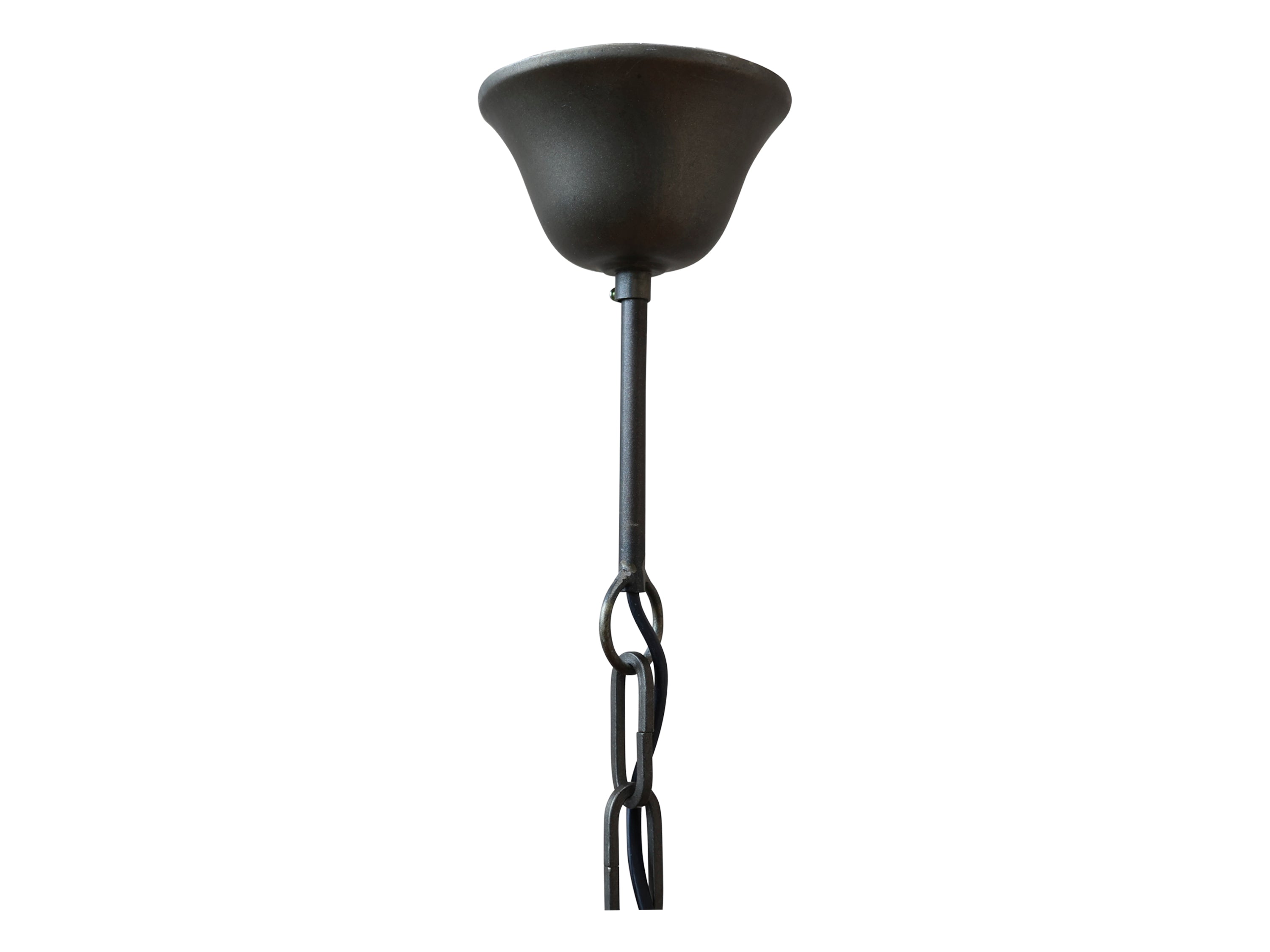 Lampe m. metal deko, 59x47 cm antique messing
