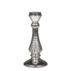Candlestick 22,5x10,5 cm antiksølv