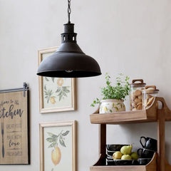 Factory Lampe, 32,5x36 cm antique sort
