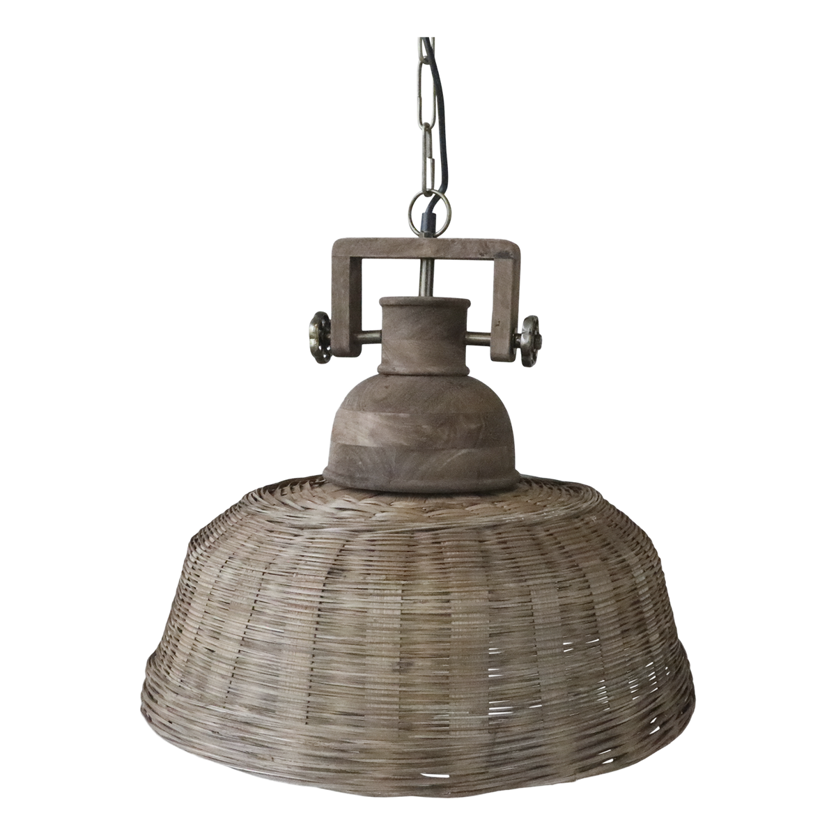 Lampe i rattanflet 43x50 cm natur