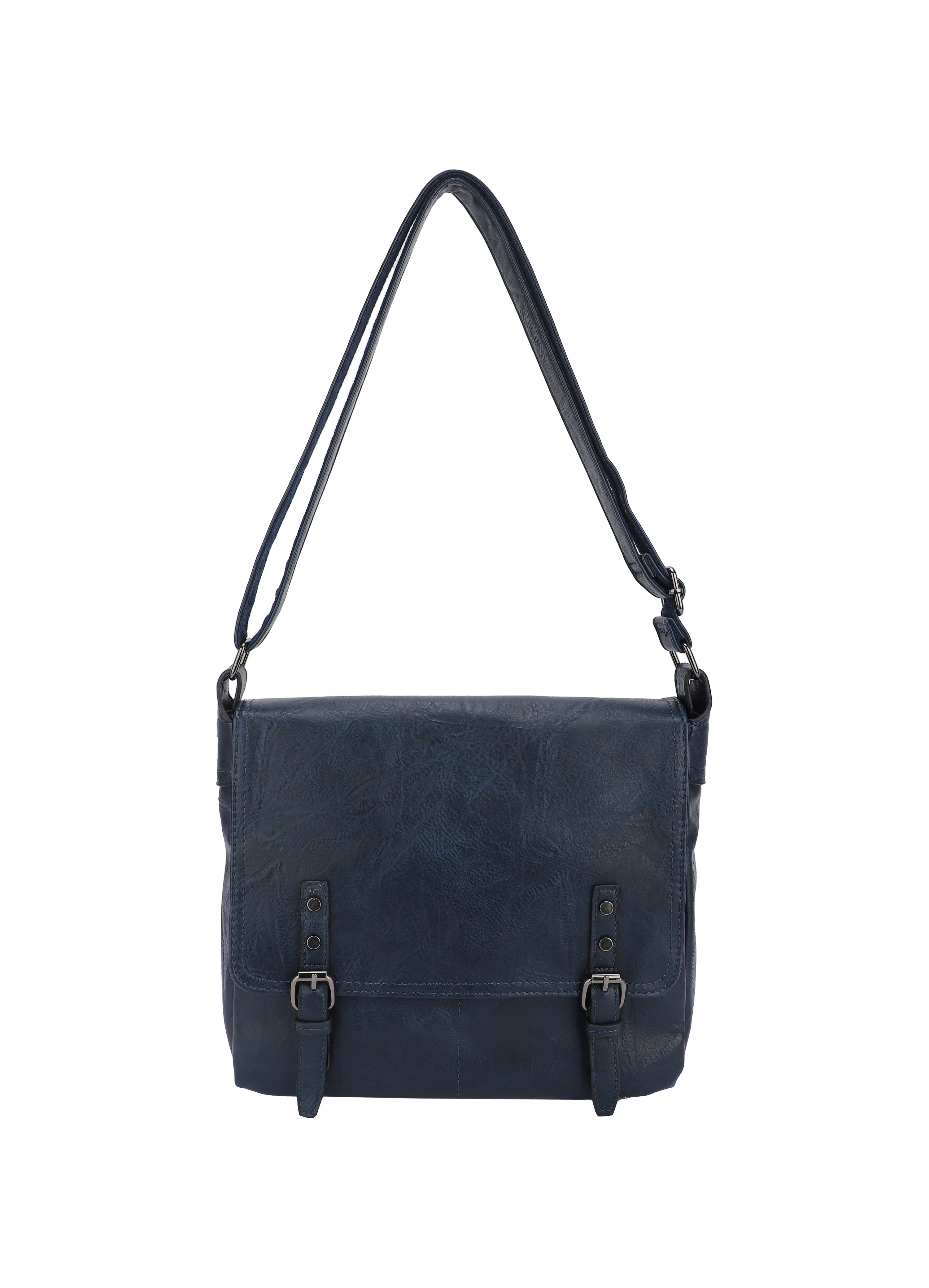 Crossbody taske med bæltelukning 30x10x28