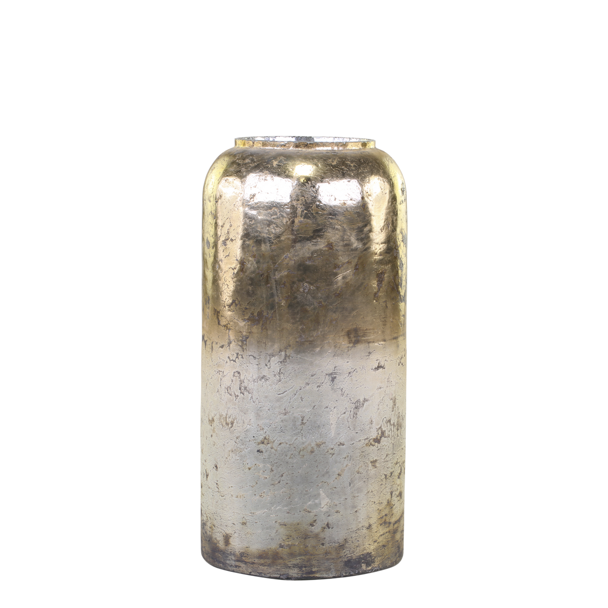Vase, H40/Ø19 cm antique guld