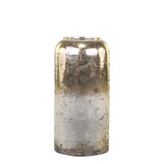 Vase, H40/Ø19 cm antique guld