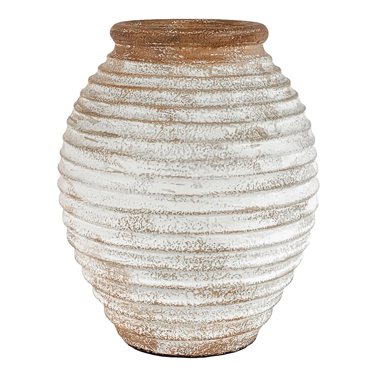 Lomba Dekorationskrukke – Brun/Hvid Ø28x35 cm