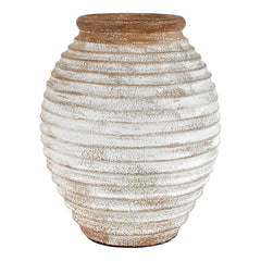 Lomba Dekorationskrukke – Brun/Hvid Ø28x35 cm