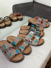 Sandaler med bling boheme by Krone 1