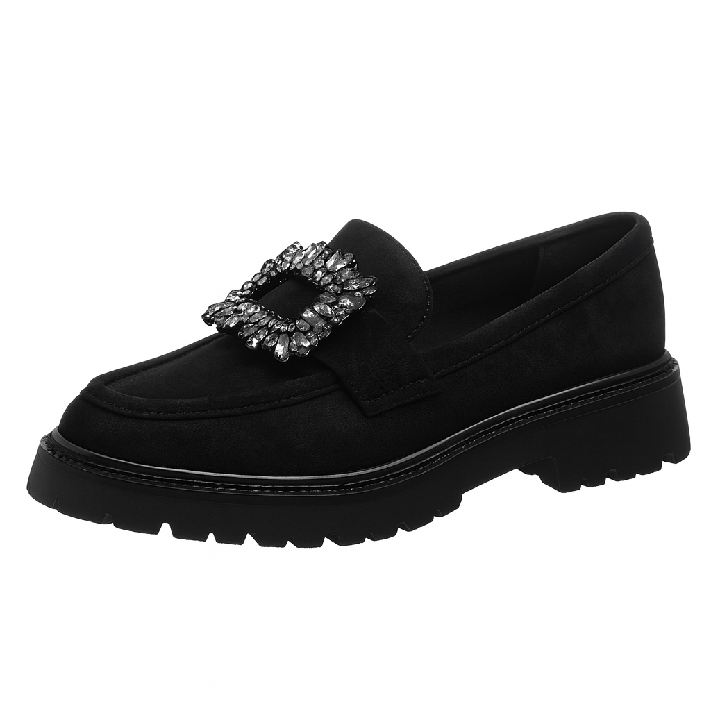 Loafers med bling broche
