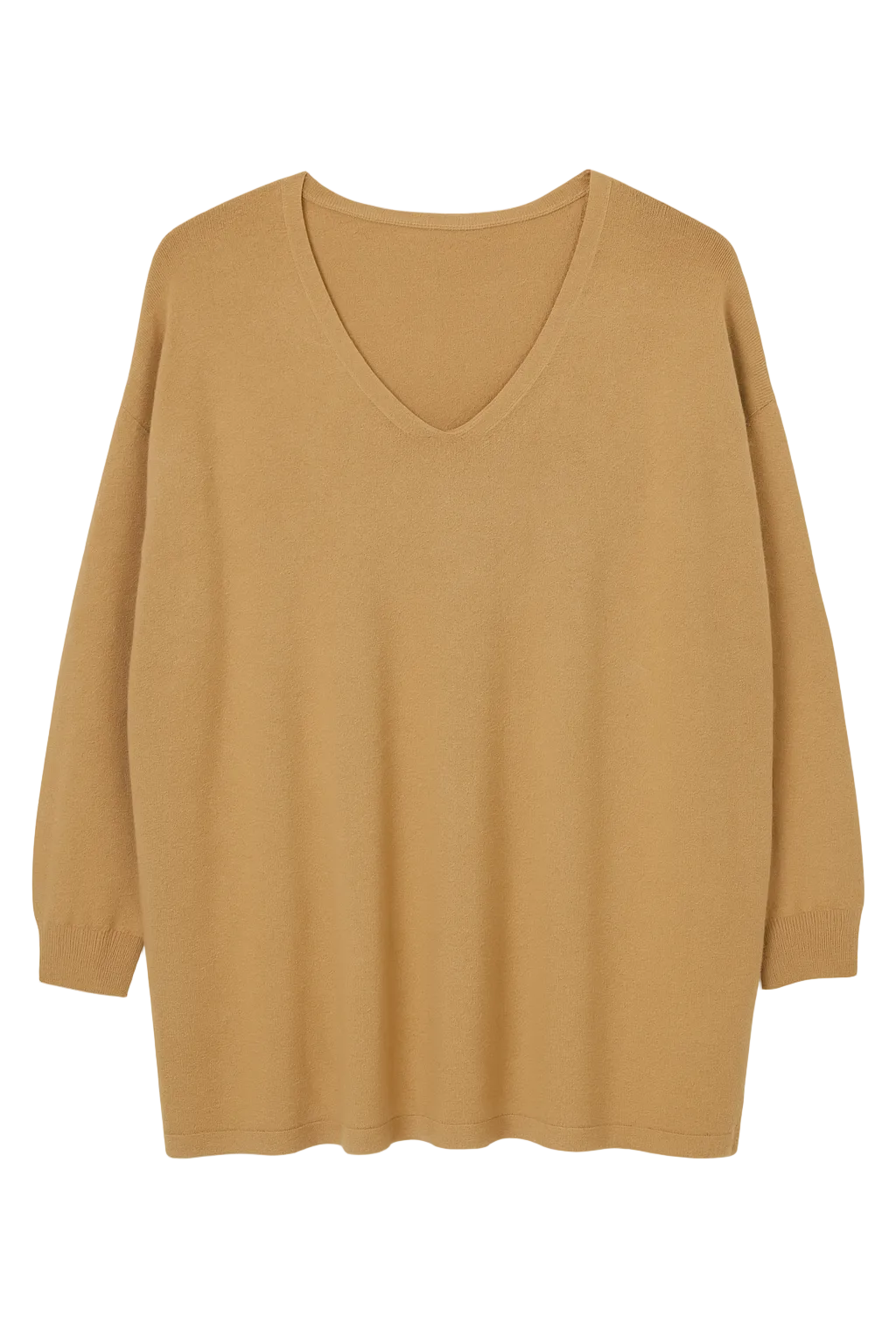 Strikbluse V-Udskæring