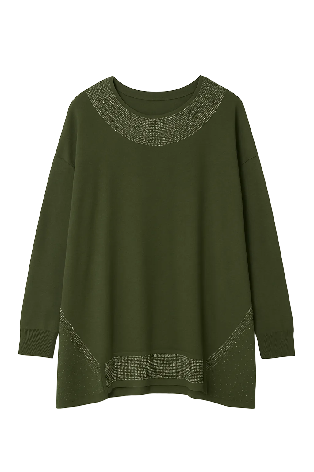 Strikbluse, Blingkanter