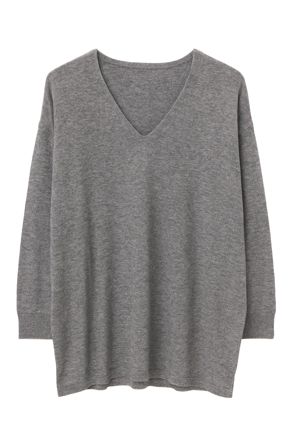 Strikbluse V-Udskæring
