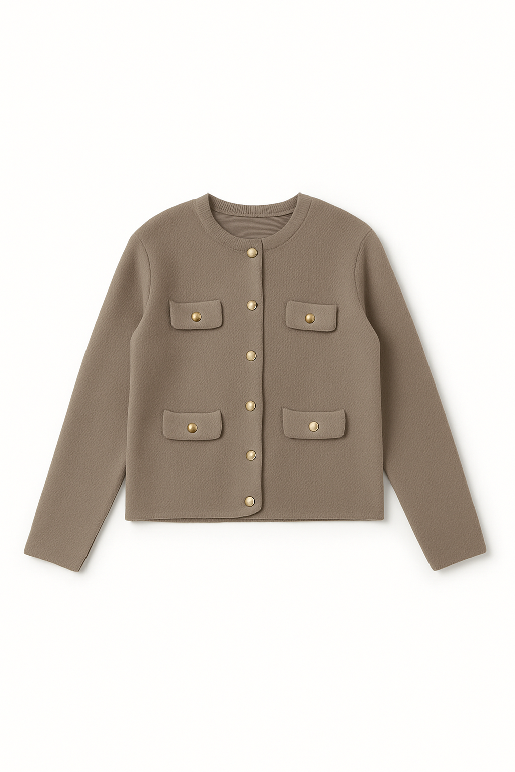 Cardigan Med Guldknapper