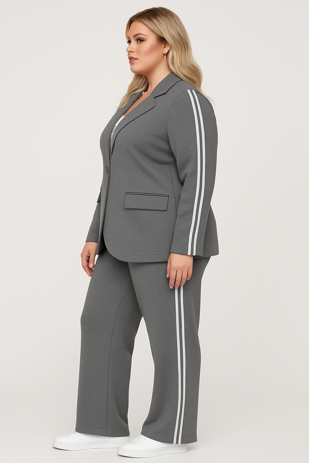 Løse Bukser Med Striber