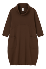 Sweatshirtkjole med lommer