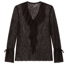 Blondebluse Flæser - Brystmål 120cm