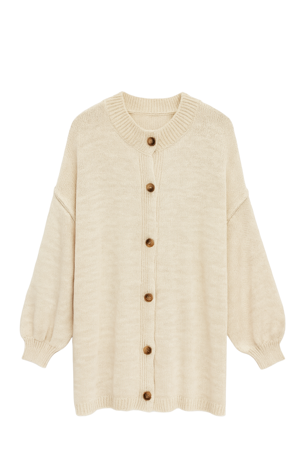 Strikcardigan, Knapper