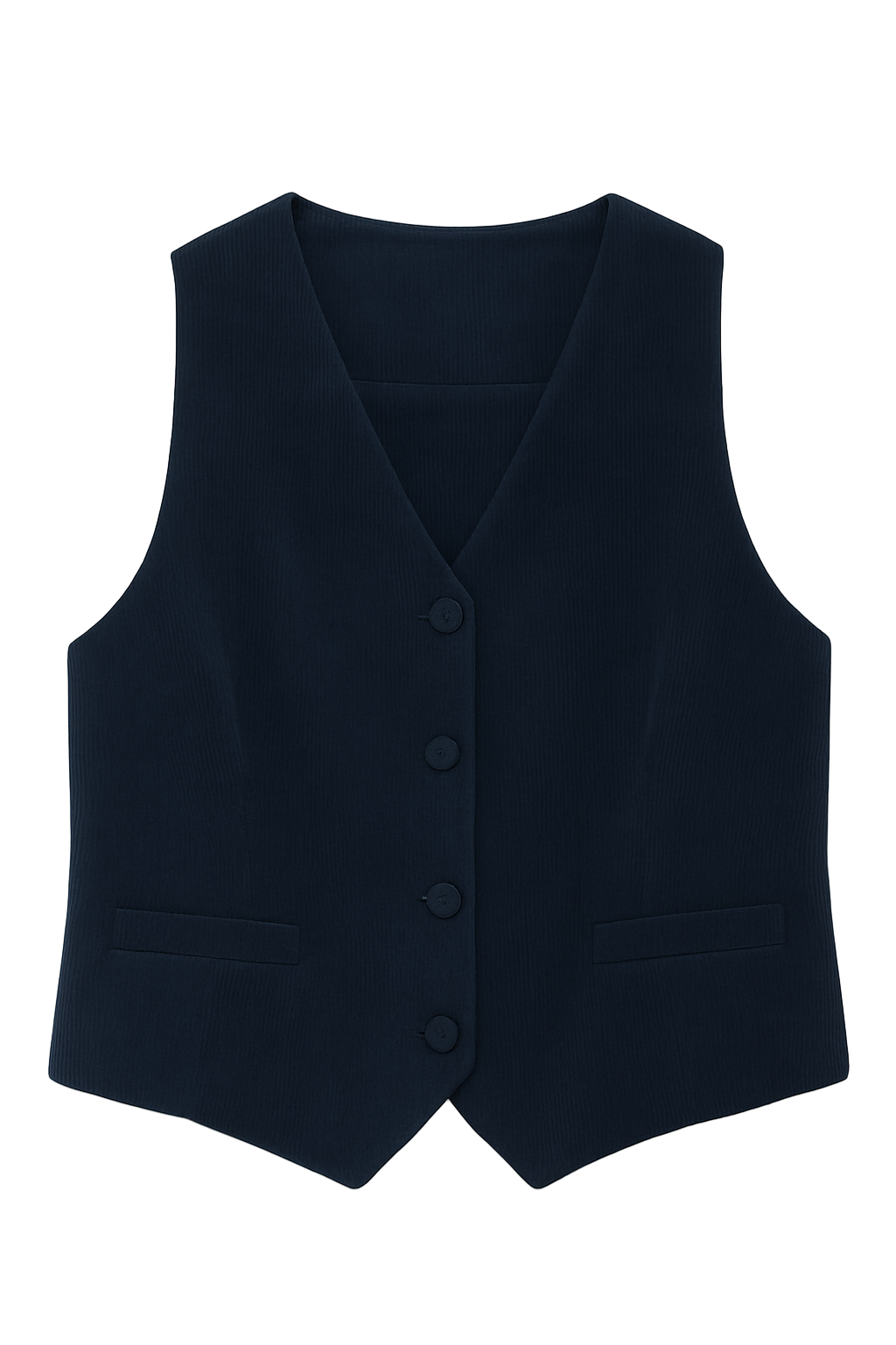 Fløjlsvest Med Knapper