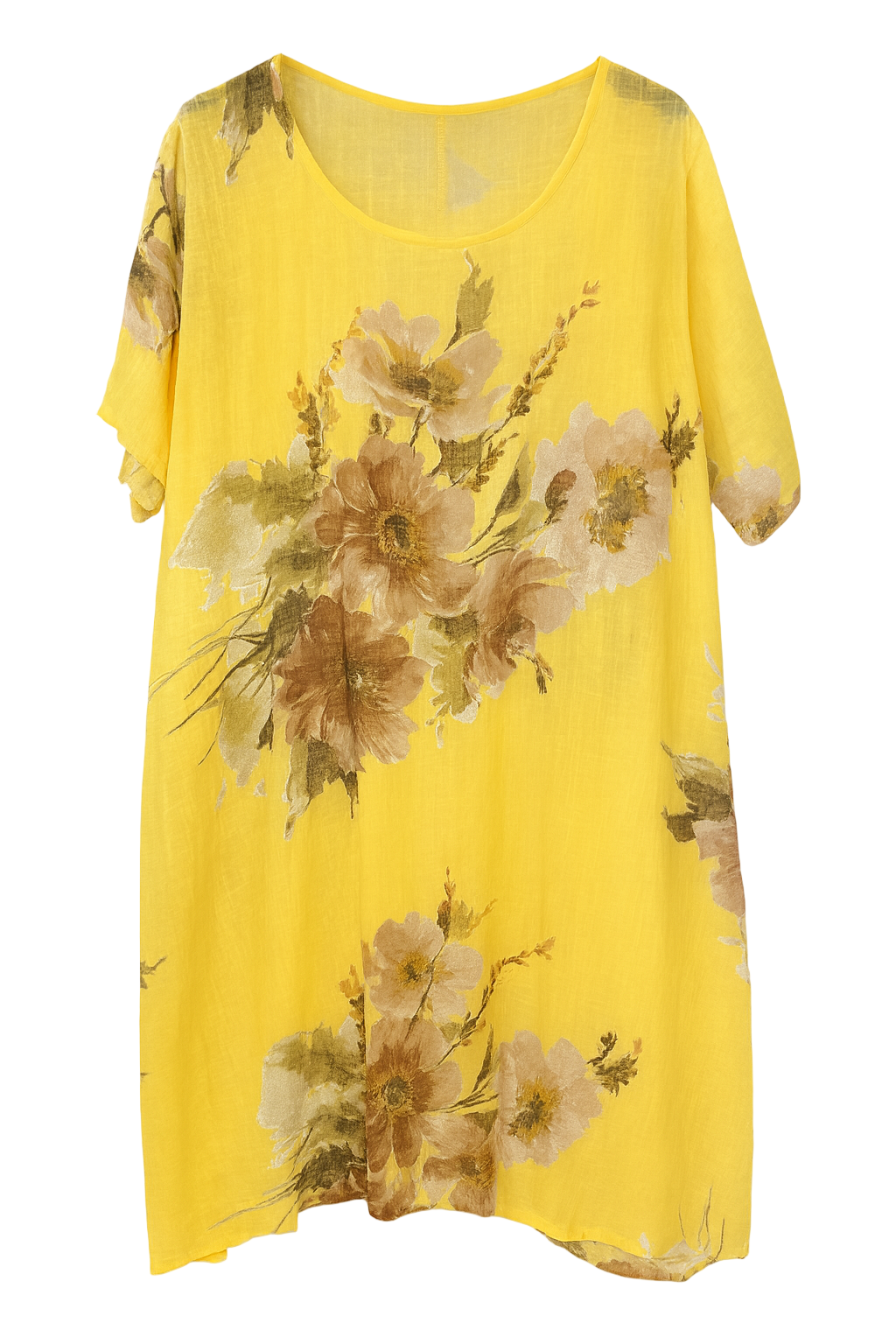 Kjole med blomsterprint - Brystmål 130cm - Bomuld by Miss Moon