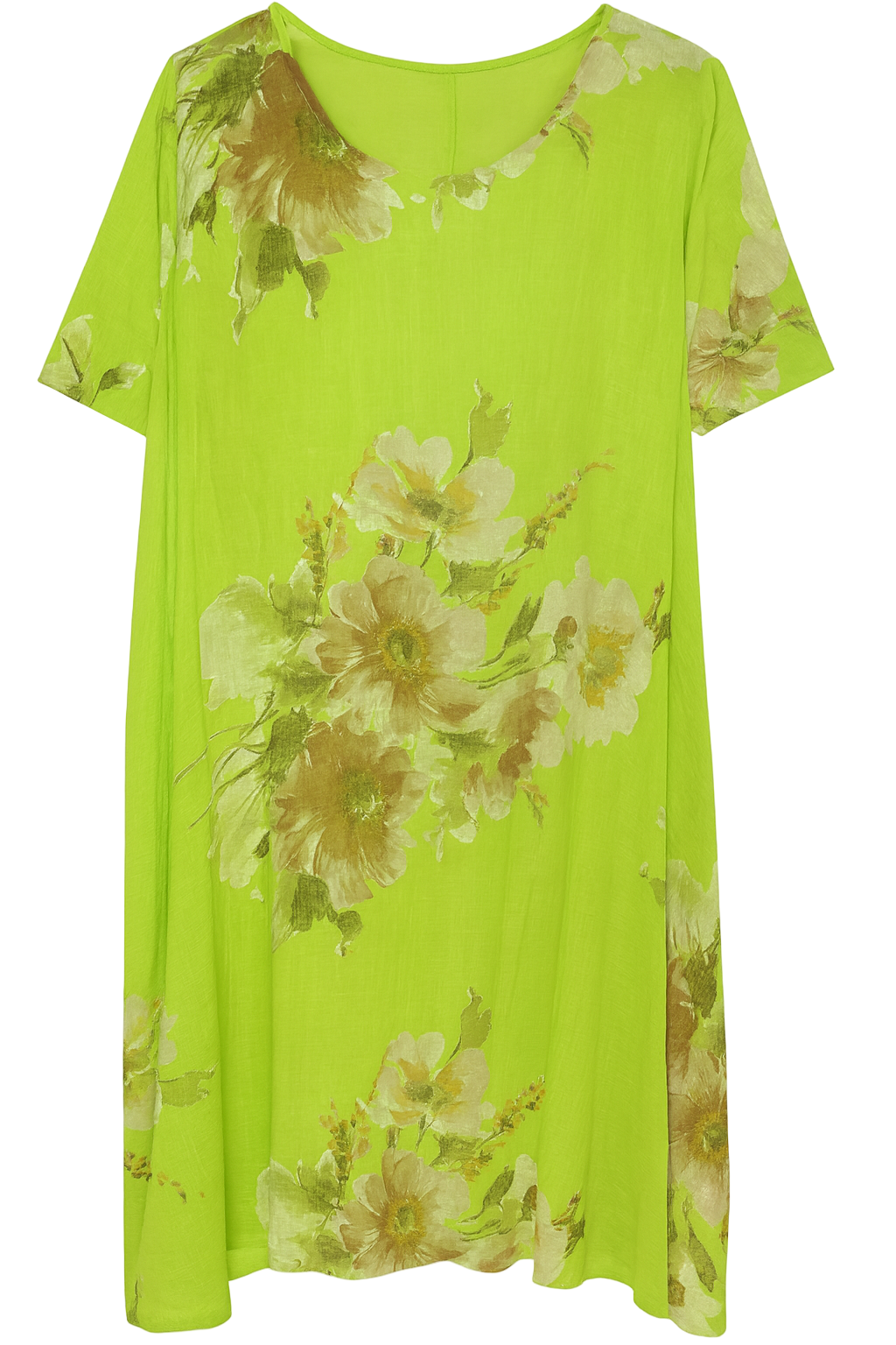 Kjole med blomsterprint - Brystmål 130cm - Bomuld by Miss Moon