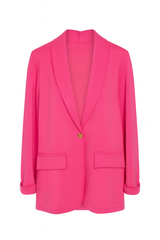 Blazer i blødt stof og guld knap by Max