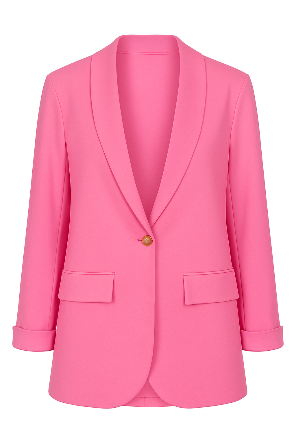 Blazer i blødt stof og guld knap by Max