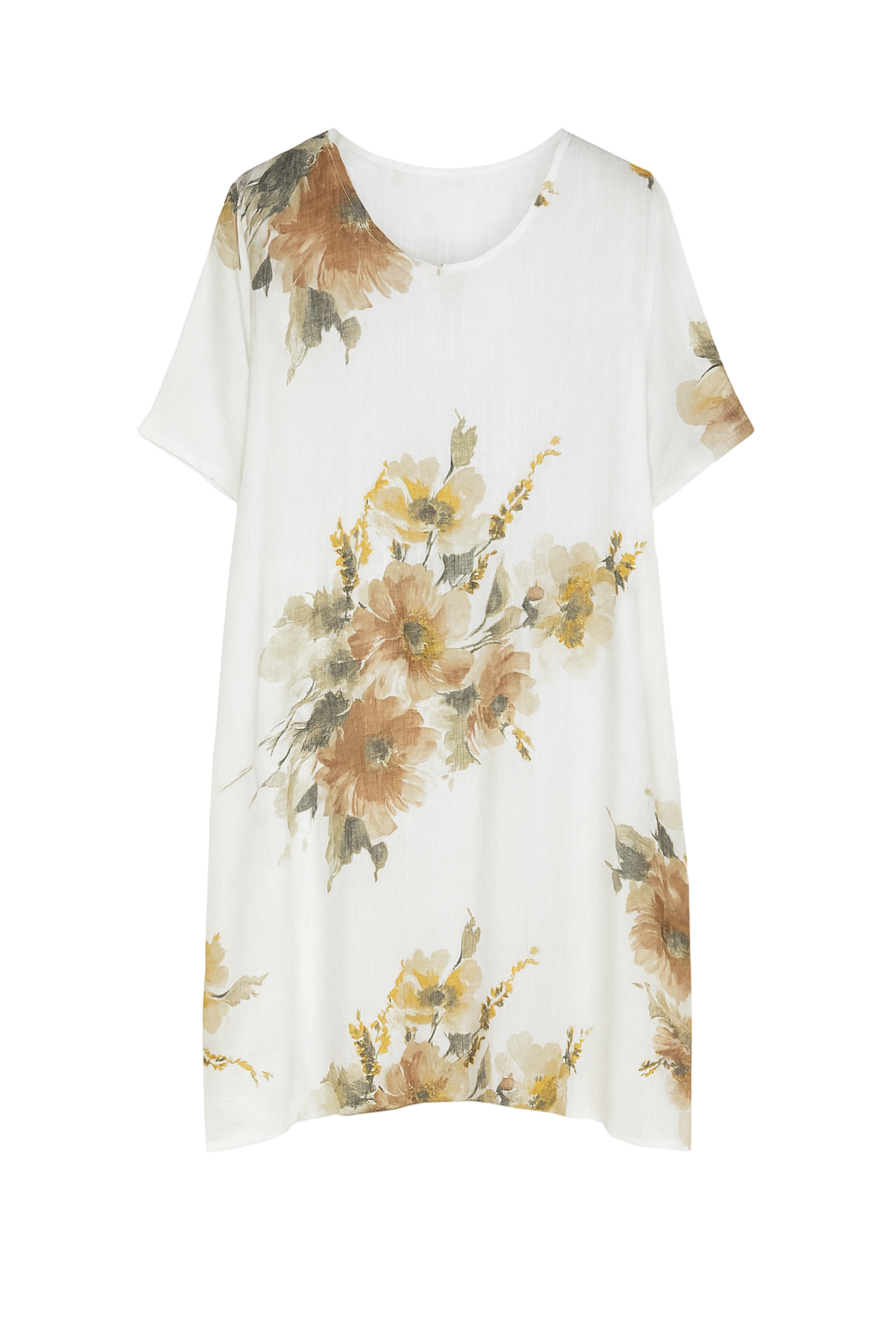 Kjole med blomsterprint - Brystmål 130cm - Bomuld by Miss Moon