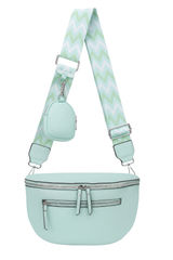 Bæltetaske med dobbelt lynlås 31x9x20cm by Eric Bags