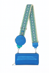 Shiny telefontaske/pung med taskestrop liggende 19.5x11x4.5cm by Krone 1