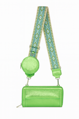 Shiny telefontaske/pung med taskestrop liggende 19.5x11x4.5cm by Krone 1