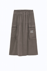 Fløjlsnederdel med bælte by Krone 1