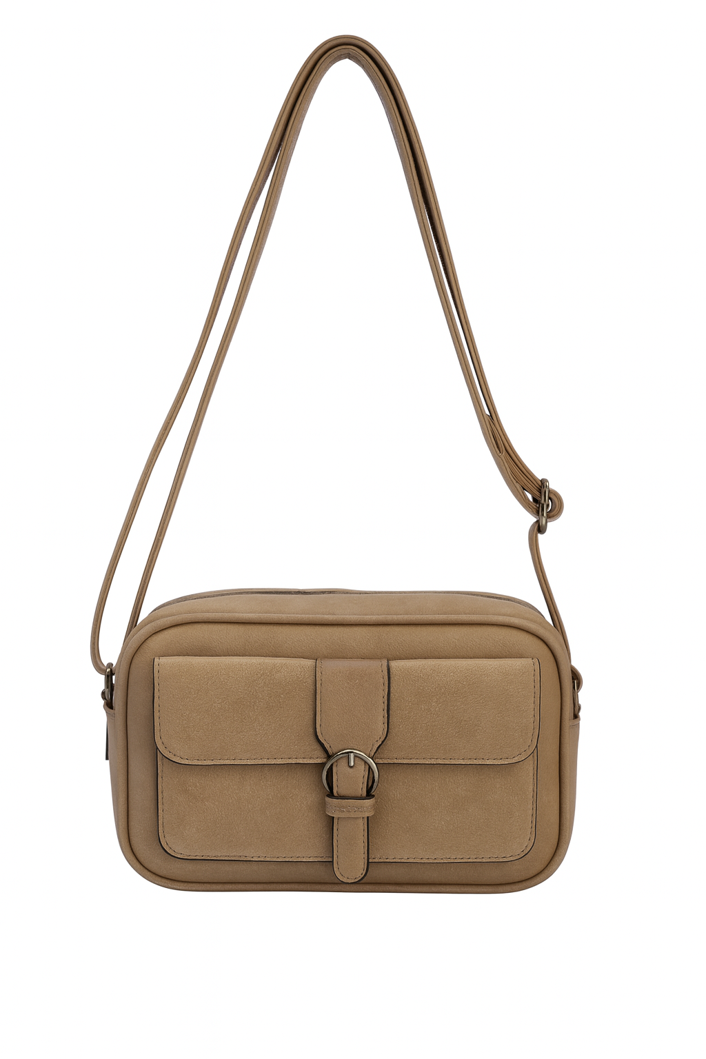 Crossbody taske med spænde front 24x7x15cm by Eric Bags