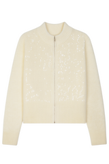 Strikcardigan med pailetter