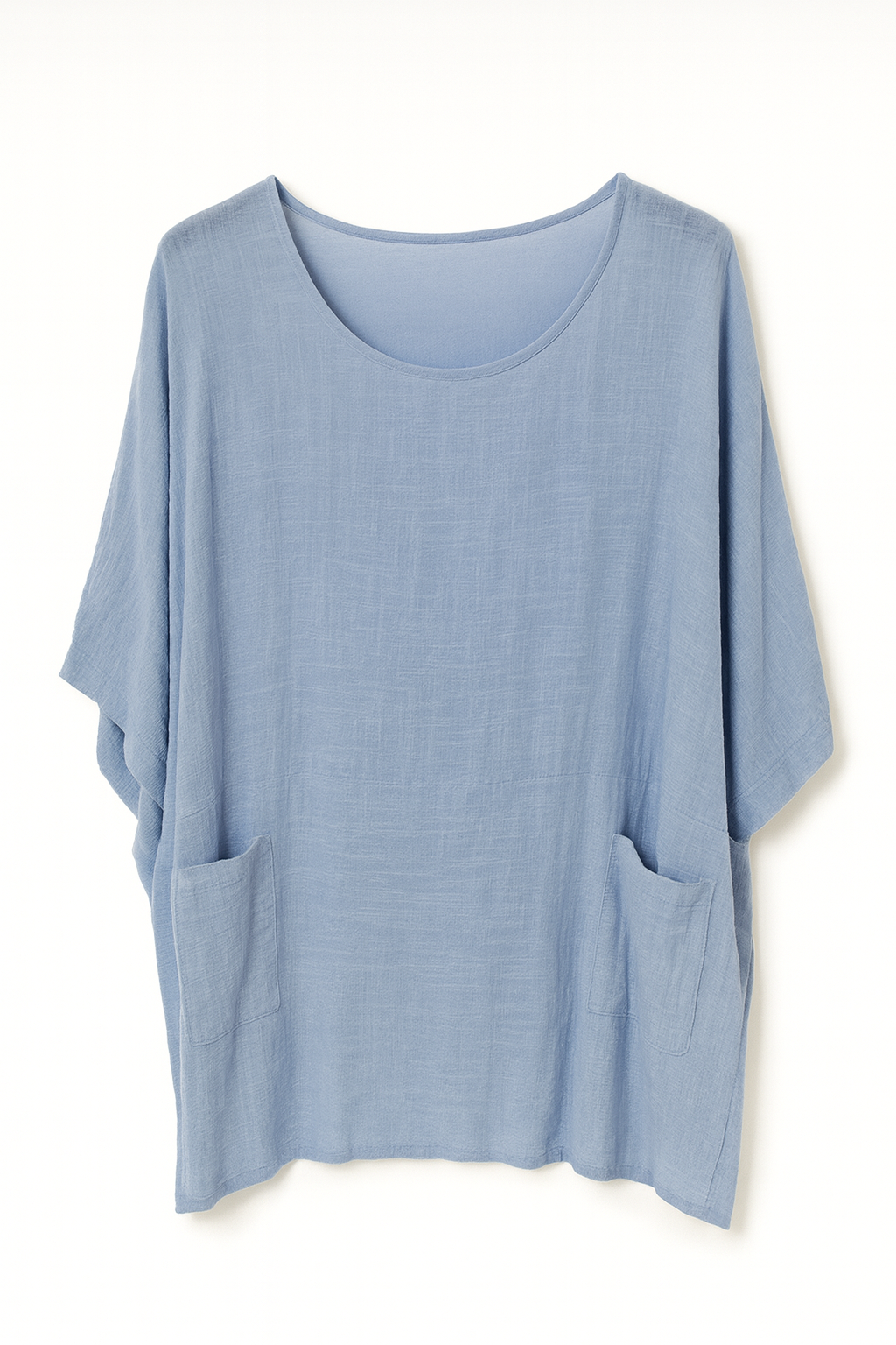 Oversize bluse med lommer - Brystmål 160cm by Miss Moon