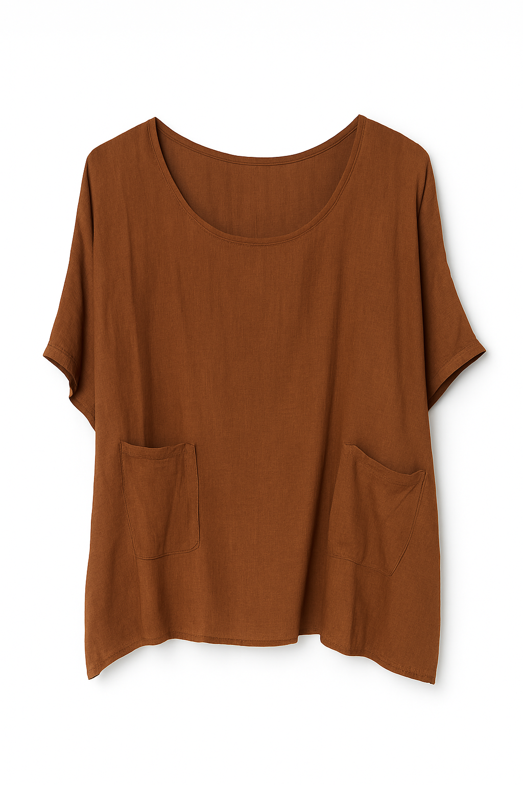 Oversize bluse med lommer - Brystmål 160cm by Miss Moon