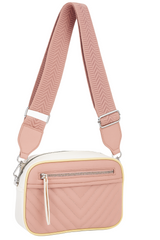 Color block crossbody taske 24x8x18cm - Ingen returret by Eric Bags