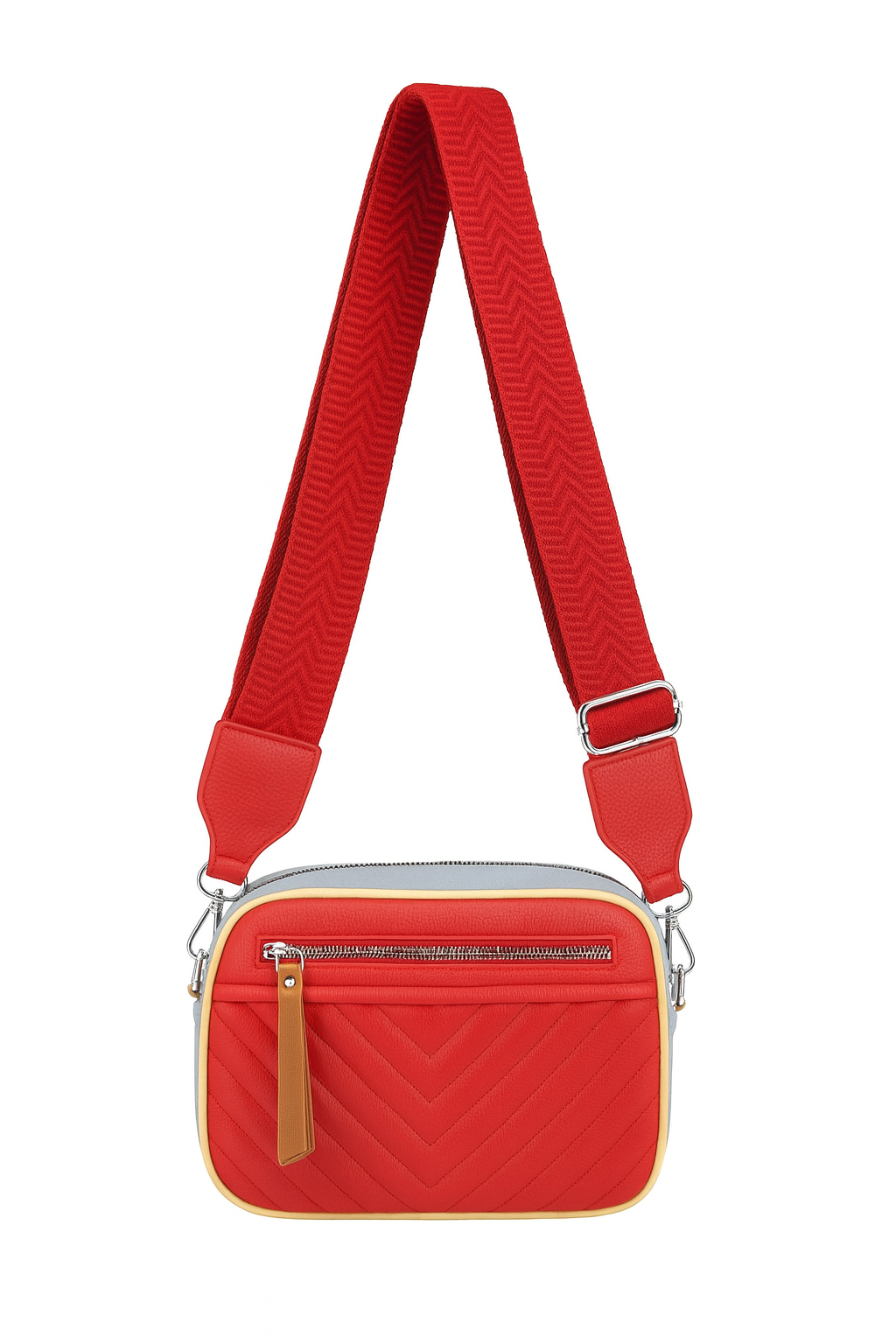Color block crossbody taske 24x8x18cm - Ingen returret by Eric Bags