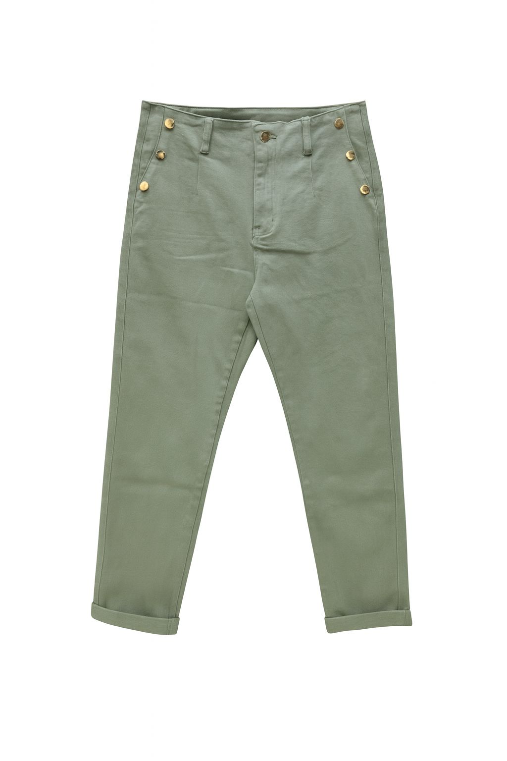 Jeans med guld knapper mom fit by Krone 1