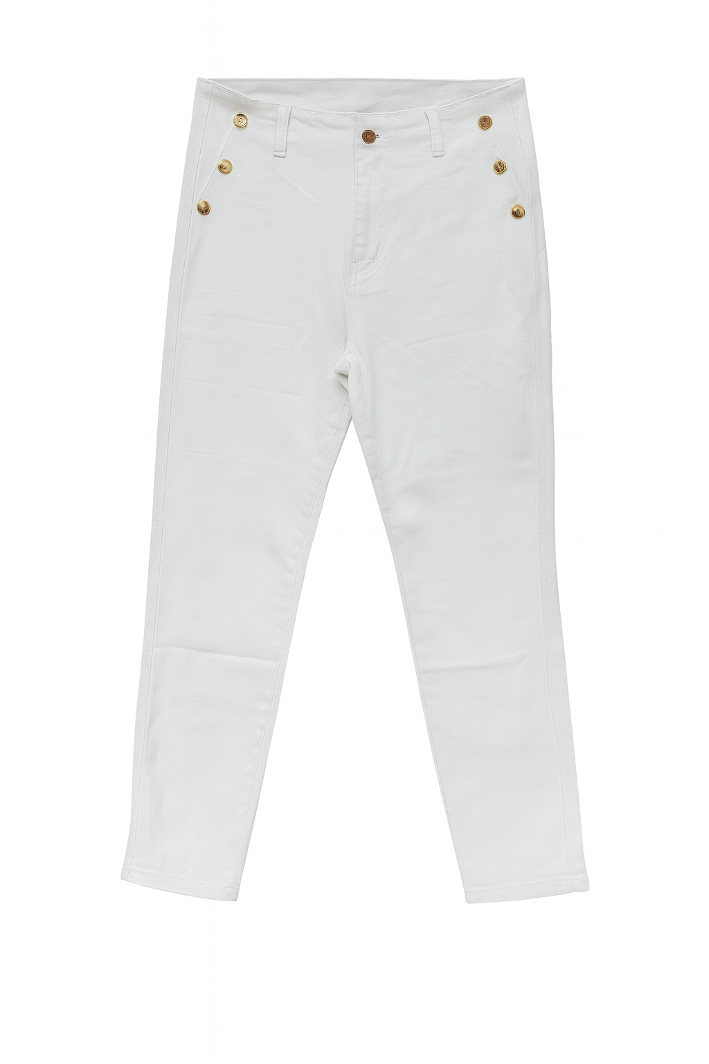 Jeans med guld knapper mom fit by Krone 1