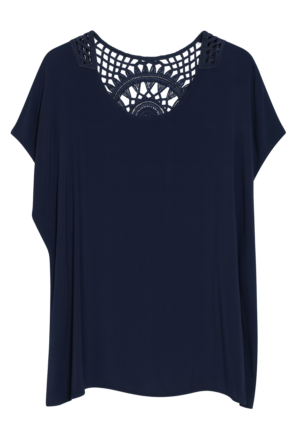 Bluse med hæklet ryg by Krone 1