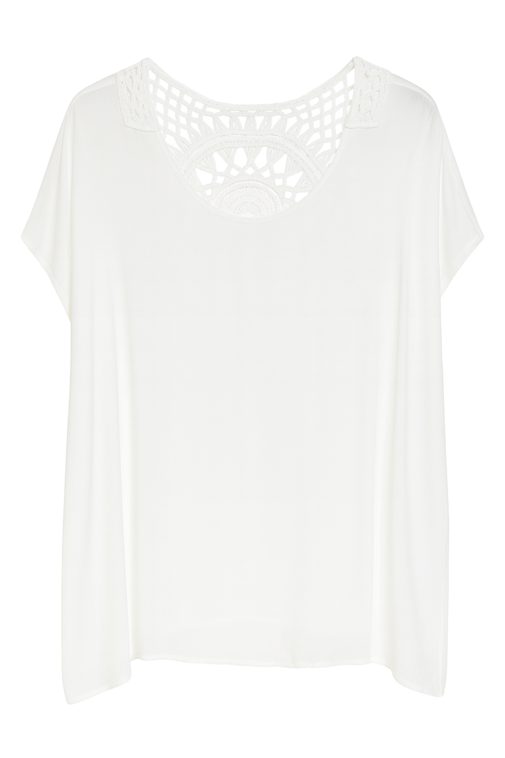 Bluse med hæklet ryg by Krone 1