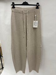 Ensfarvede Strikbukser