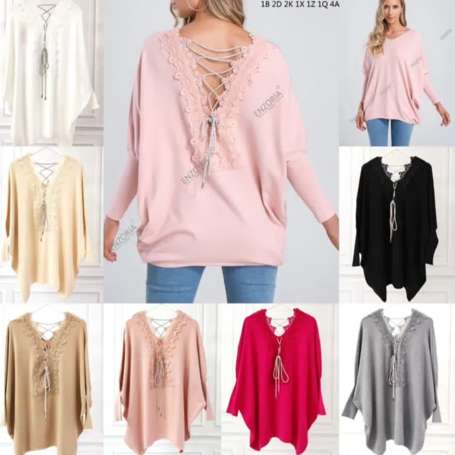 Strik med blonde og bling - Str. 38-48 by Krone 1