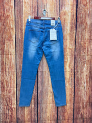 Jeans med skrålommer og guld knapper by Krone 1