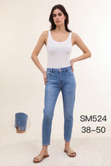 Jeans med bling slids 7/8 by Krone 1