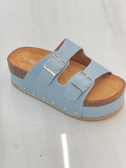 Plateau sandaler med studs