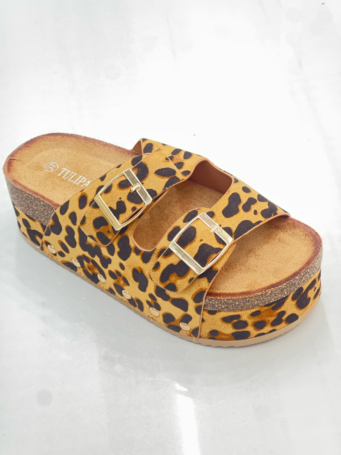 Plateau sandaler med studs