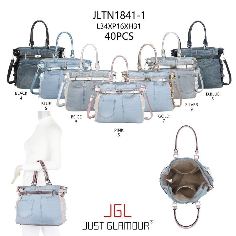 Cowboy taske med pailletter 34x16x31cm - ITMARTS25 by JGL