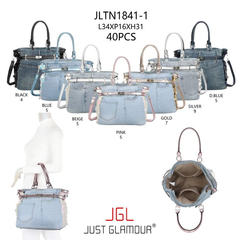 Cowboy taske med pailletter 34x16x31cm - ITMARTS25 by JGL