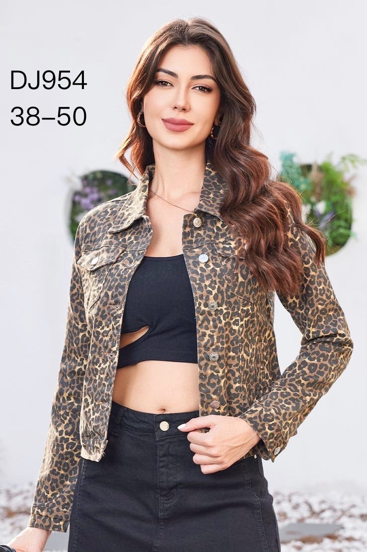 Leopard cowboyjakke