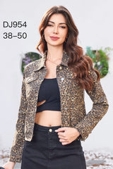 Leopard cowboyjakke